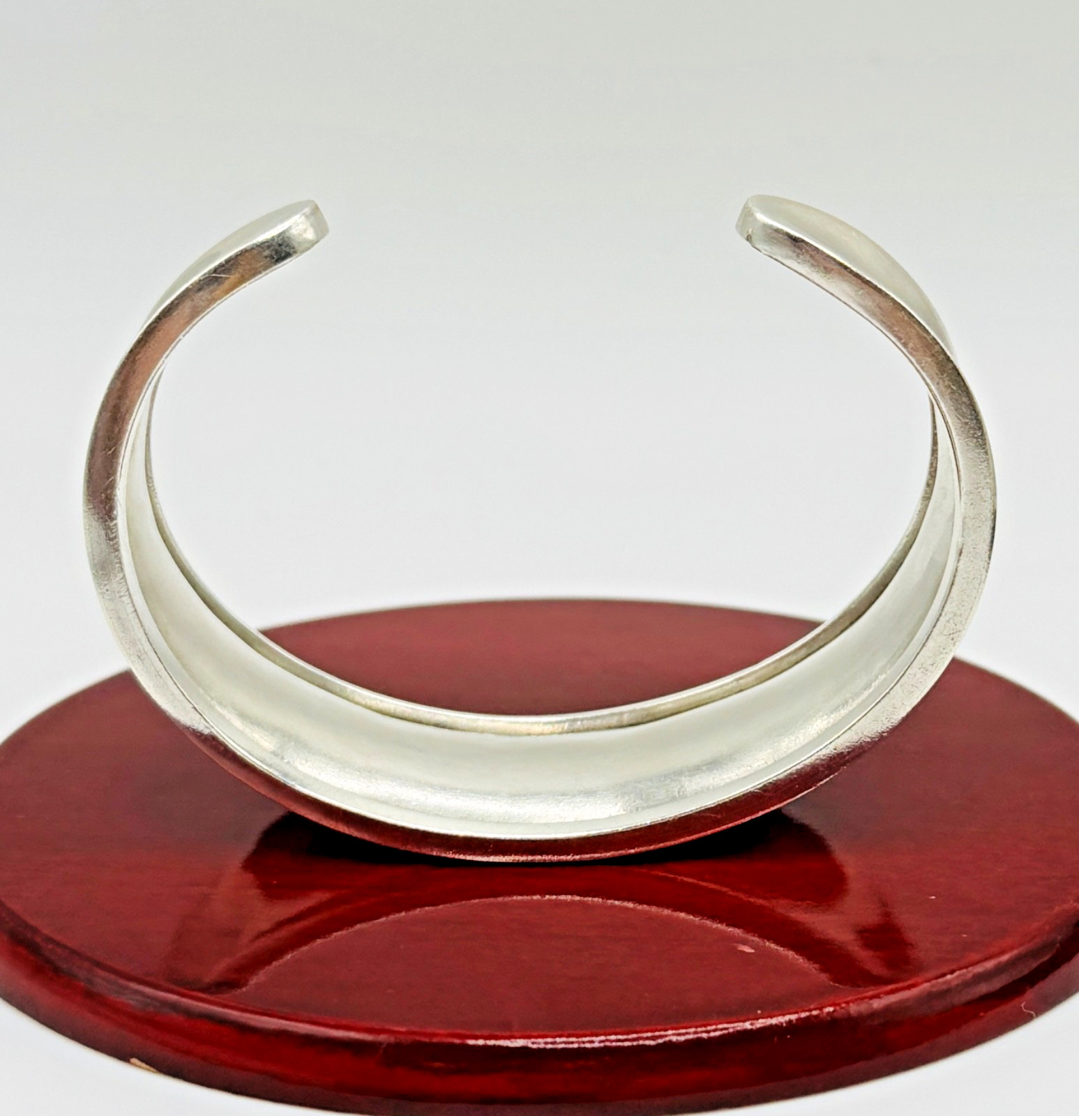 Large Solid Sterling Silver (925) Ladies Cuff Ban… - image 3