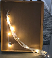 30 LED Ribbon Wands, White, ivory, lace, fairy lights, 5 modes