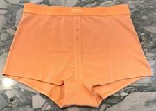NEW Victoria Secret PINK High Waist Shortie Boyshort - Coral Cream - XXL