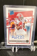 2020 Panini Chronicles Draft Picks -  Signatures Raymond Calais #7 Red (AU, RC)