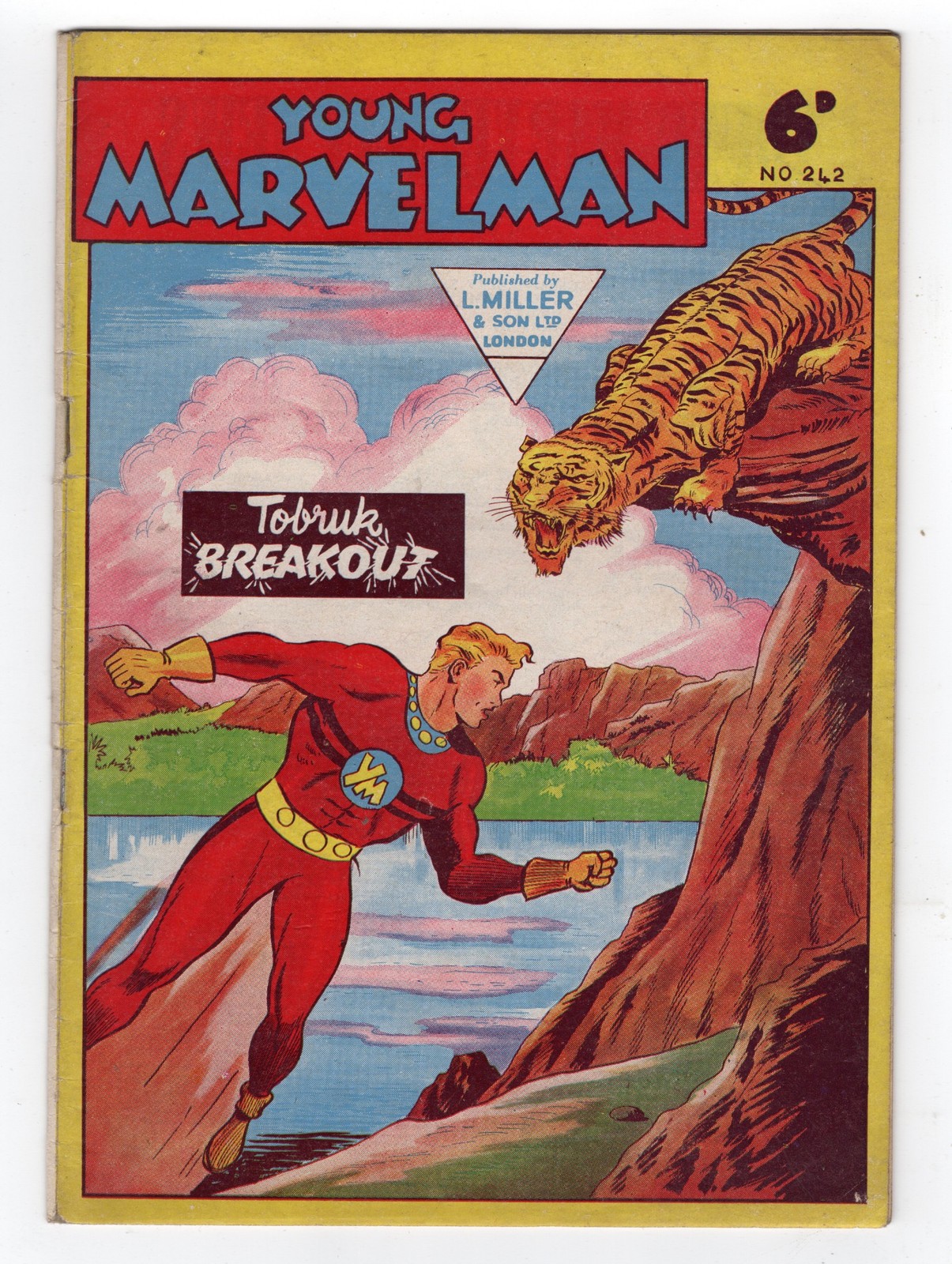 1956 L MILLER & SON YOUNG MARVELMAN #242 COMMANDER ROMMEL APP RARE KEY UK