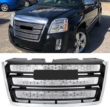 Chrome Front Bumper Grille Grill Assembly Fit For Gmc Terrain Slt 2010-2015