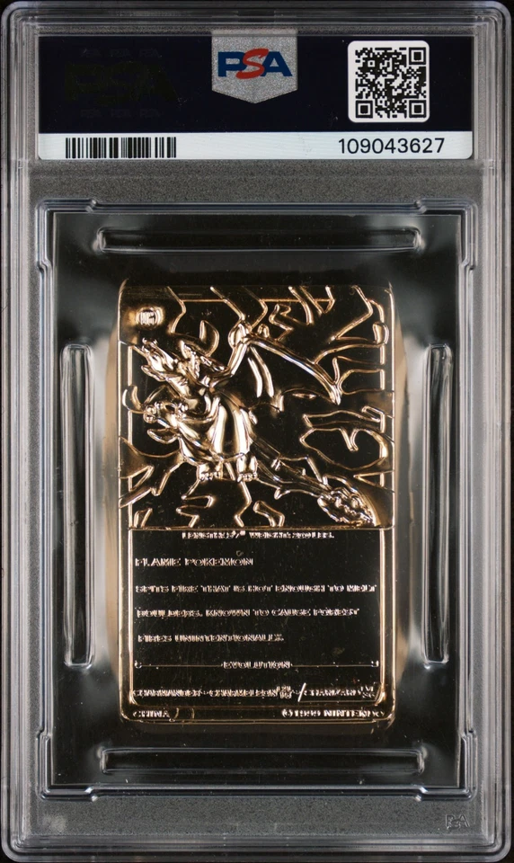 Charizard Pokemon Card Burger King 23K Gold Plated Promo Nintendo PSA 8 NM-MINT - Image 2 of 2