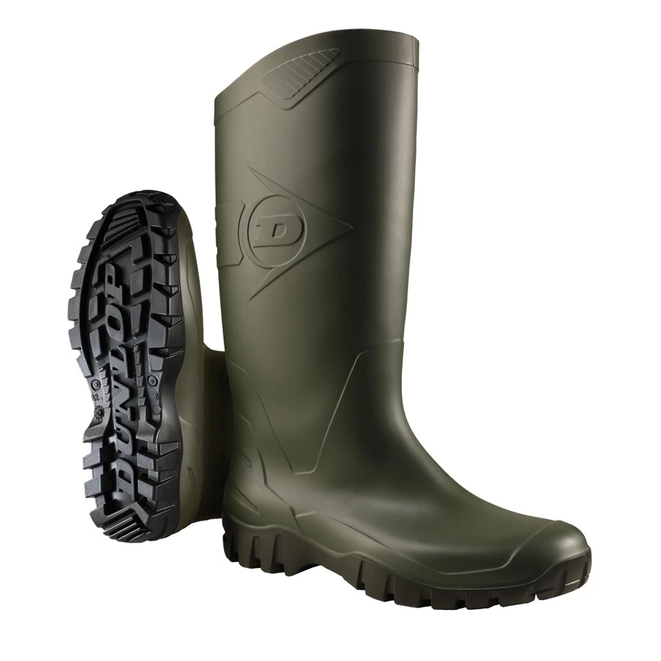 DUNLOP Gummistiefel Gartenstiefel Regenstiefel Gummi Stiefel Grün Größe 37-47
