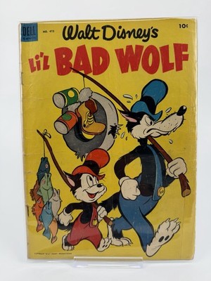 Dell Comics Walt Disney's Li'l Bad Wolf #473 Golden Age 10¢ Comic Book