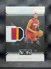2024-25 Panini Noir Basketball Bam Adebayo Game Night Jerseys International /20