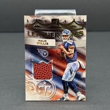 2022 Panini Donruss Football Leather Kings Malik Willis #LK-2 Patch RC #/399