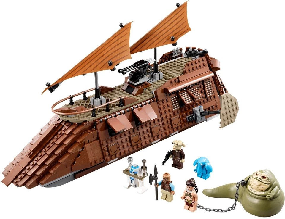 NUEVO Lego STAR WARS 75020 Jabbas Vela Barcaza. Ree-Yees Max Rebo Leia Esclavo ASEGURADO Foto 3 de 4