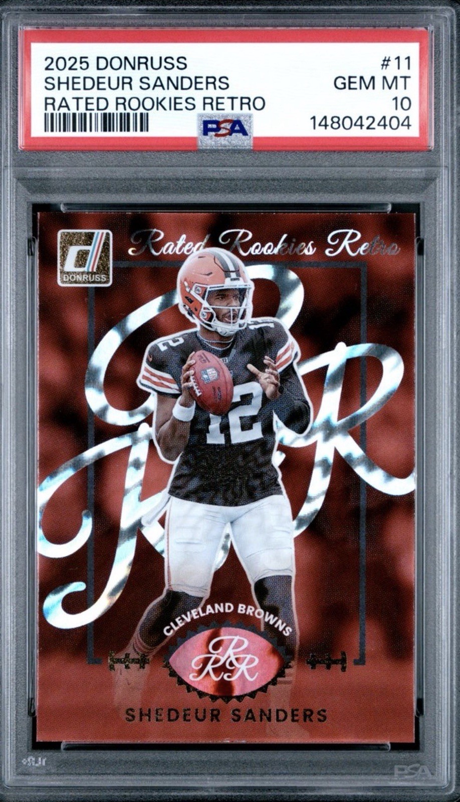 Shedeur Sanders Panini Donruss Rated Rookies Retro #11 Base