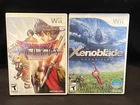 Wii JRPG Lot: Dragon Quest Swords & Xenoblade Chronicles World Edition CIB