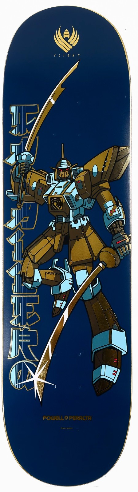 Powell Peralta Caballero Gundam 8.5 Flight 244 Shape Skateboard Deck Blue New