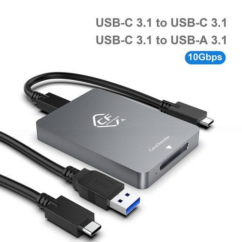 CFexpress Type A Card Reader USB 3.1 Gen 2 10Gbps , Plug&Play CFexpress Reader C - Zdjęcie 2 z 11