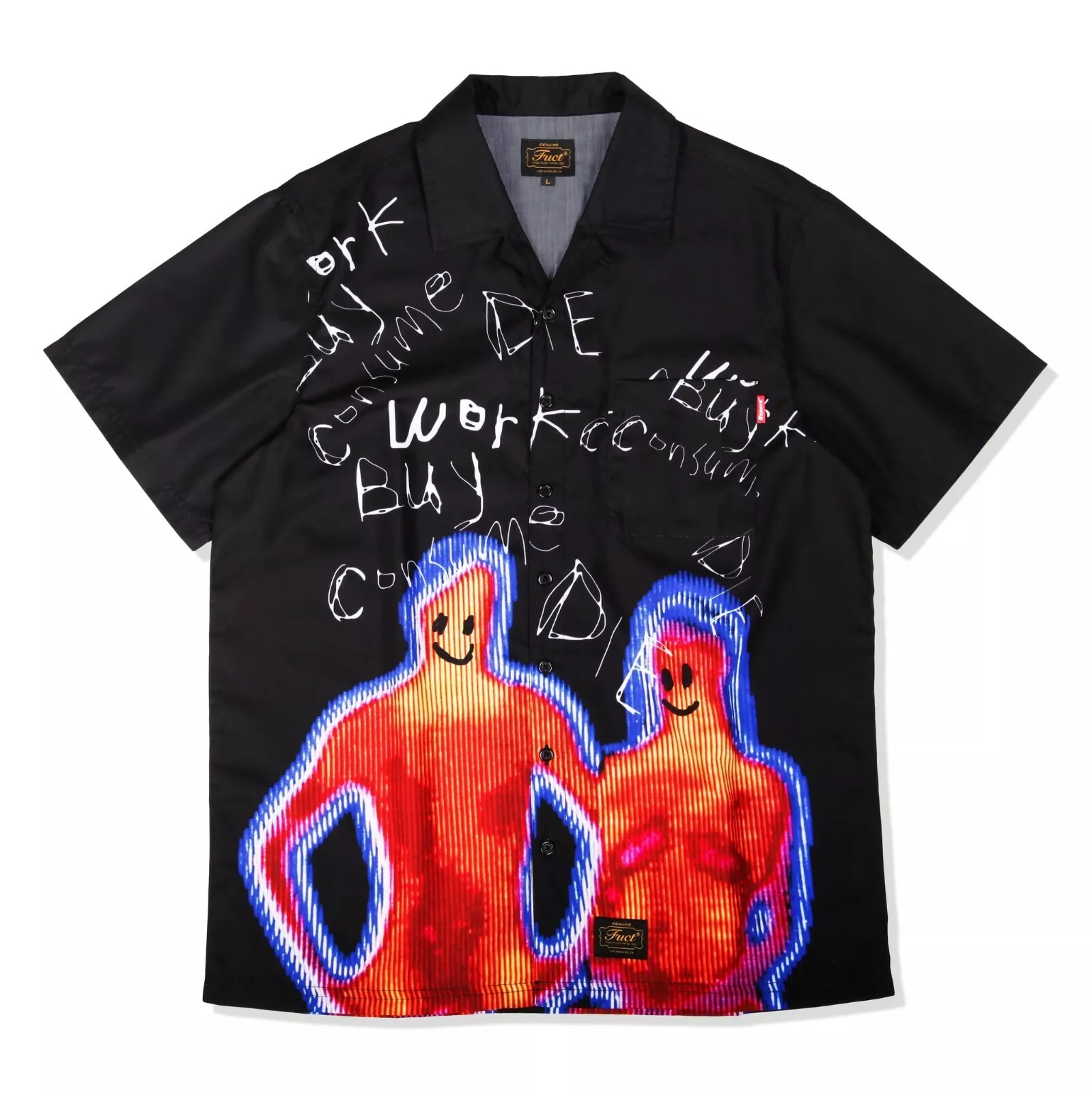 FUCT ?? USA WORK ACHETER CONSUMER Hawaiian Aloha Button Camp Shirt Supreme FTP SSDD