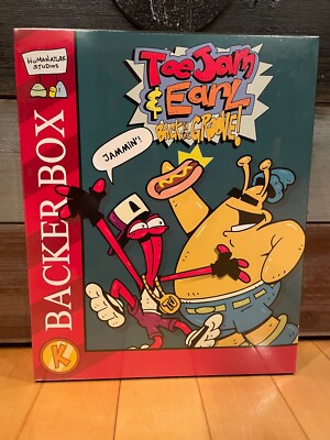 Limited Run ToeJam Earl Back in Groove Kickstarter Backer Box PC Mac Disc Steam
