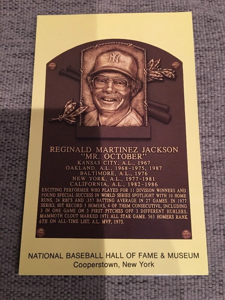 Jackson, Reggie Baseball Hall of Fame