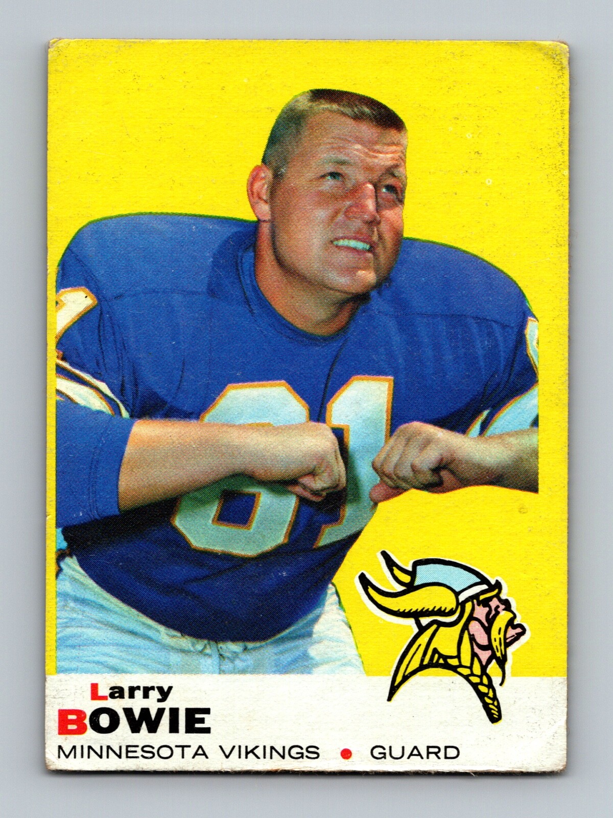 1969 Topps #126 Larry Bowie LOW GRADE Football Card