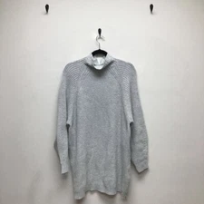 BB Dakota Womens Pullover Sweater Gray Long Sleeve Crew Neck Tight Knit S New