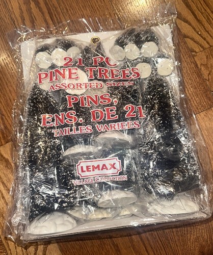 Lemax Pine Trees Set - 21 Stück Künstliche Kiefern Für Deko (verschiedene Größen)