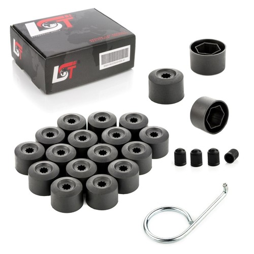 20 Pezzi Da 17 Mm, Copridadi Esagonali Per Pneumatici Con Kit Di Strumenti Di Rimozione Per Auto Nero 87833947