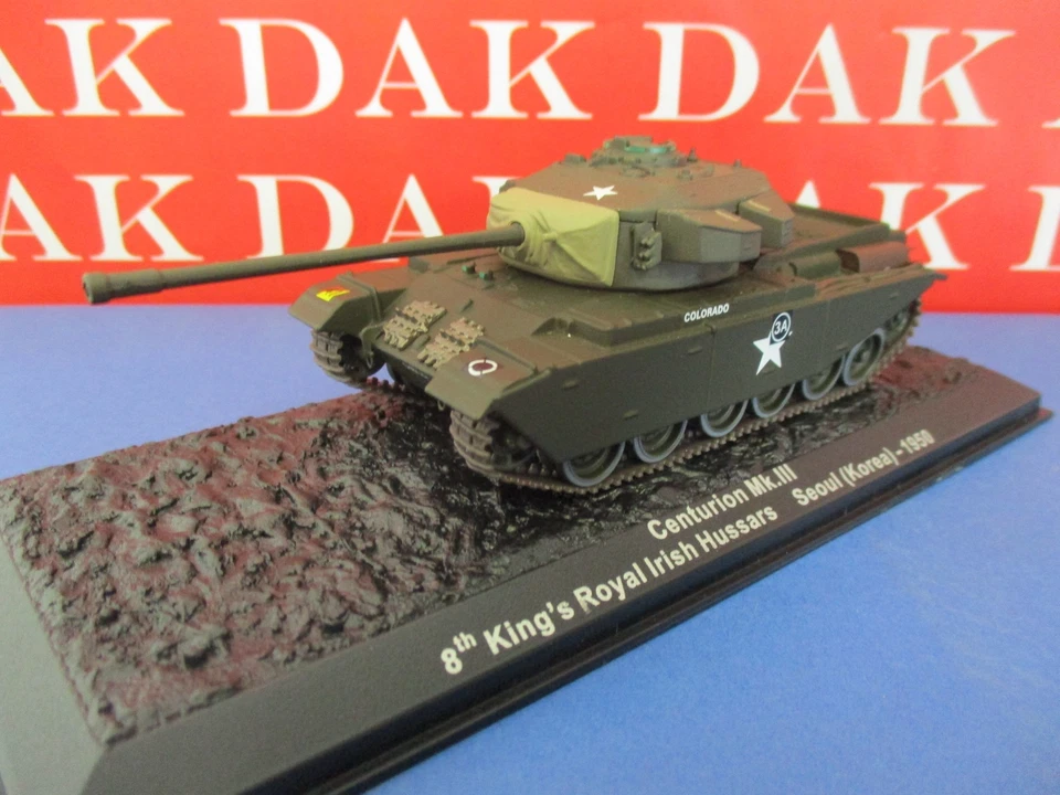 Diecast 1/72 Modellino Tank Centurion Mk.III 8th King's Royal Irish Hussars 1950 - Immagine 2 di 4