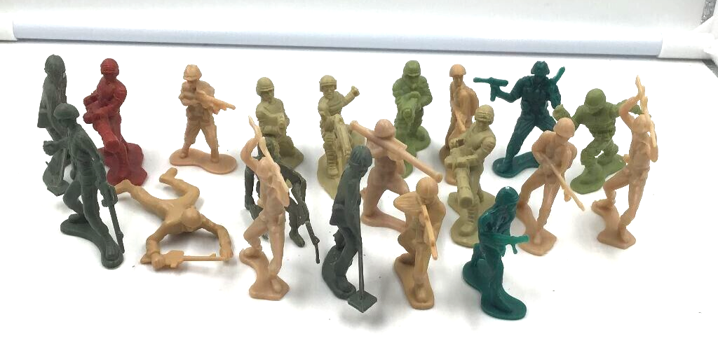 Tan and Green Various Plastic Army Men Mixed Lot 20 PCS eBay