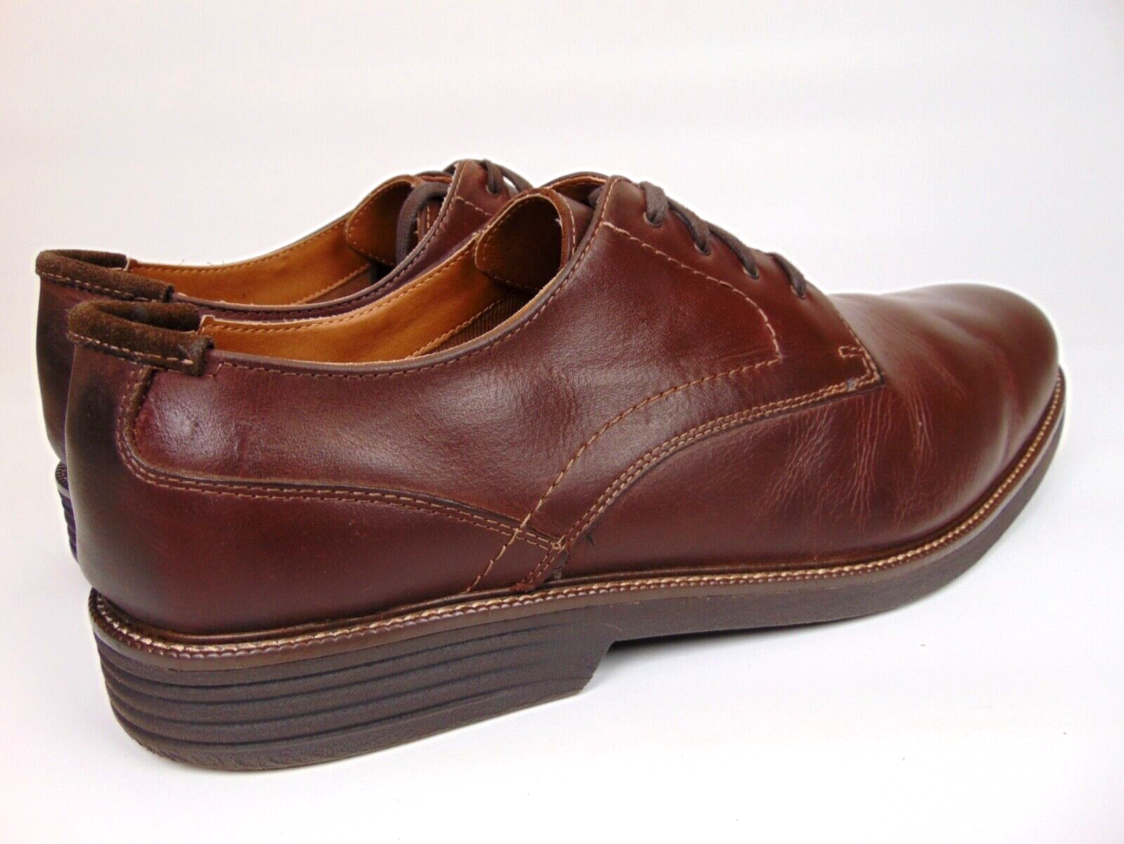 SAOLA Dockers Parkway Oxford da uomo taglia 15 0 Med scarpe stringate in pelle marrone scuro