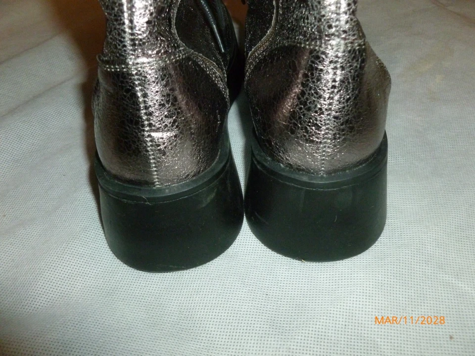 Botas para niñas Steve Madden niños Figaro (niño grande) peltre nuevas sin caja talla 5 Foto 4 de 4