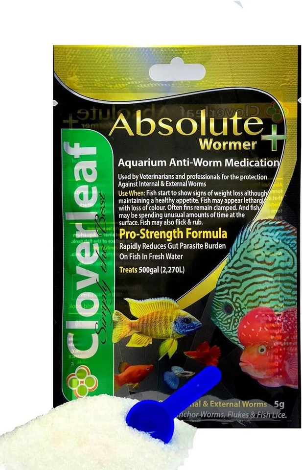 Cloverleaf Absolute Plus Wormer 5g, 20g, 50g DISTRIBUIDOR EXCLUSIVO EN EE. UU. Foto 3 de 4