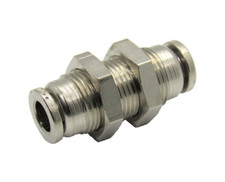 1/2 OD Hose Push To Connect Bulkhead Union Fi...
