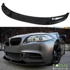 Glossy Black Front Bumper Spoiler Lip For BMW F10 5Series M Sport 2011-2015 2016