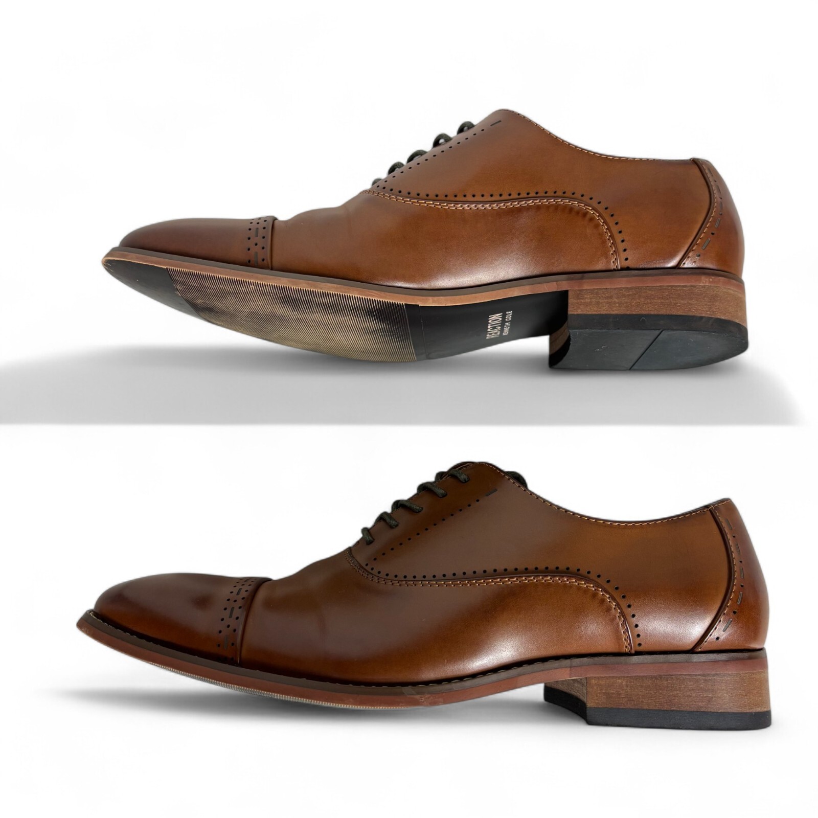 SAOLA Scarpe eleganti Kenneth Cole Reaction Oxford taglia 8M marrone stringate