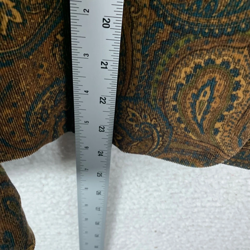 Jones New York Signature Womens Brown Paisley Corduroy Blazer Jacket Size 8 8887 - Image 4 of 4