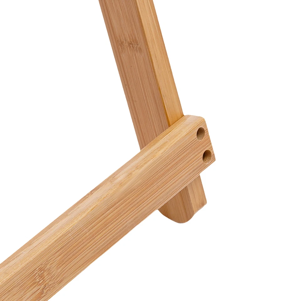 2*Bamboo Folding Bar Stools Kitchen Lightweight, Space-saving, Installation-free - Image 4 of 4