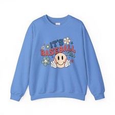 It's Baseball Y'all Retro Unisex Heavy Blend™ Crewneck Sweatshirt