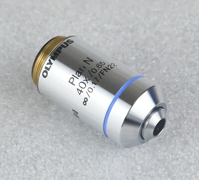 Olympus Mikroskop Objektiv Lens Plan N 40x / 0,65 UIS2 RMS Gewinde Japan Made #