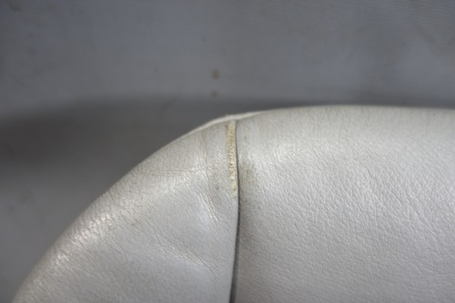 99-03 BMW E39 5-Series E38 Left Front Seat Bottom Cushion Pad Grey Leather OEM - Picture 6 of 12