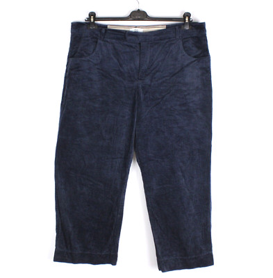 NOA NOA Men Corduroy Trousers Size 46 (W38 L25) Relaxed Fit Stretch Blue