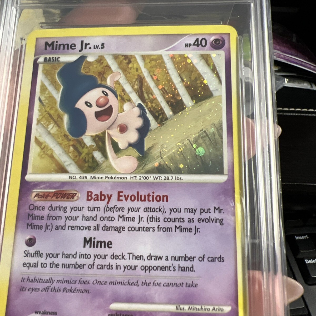 mimeカート 2008 Pokemon DP Mime Jr Holo #DP22 Majestic Dawn Black Star Promo