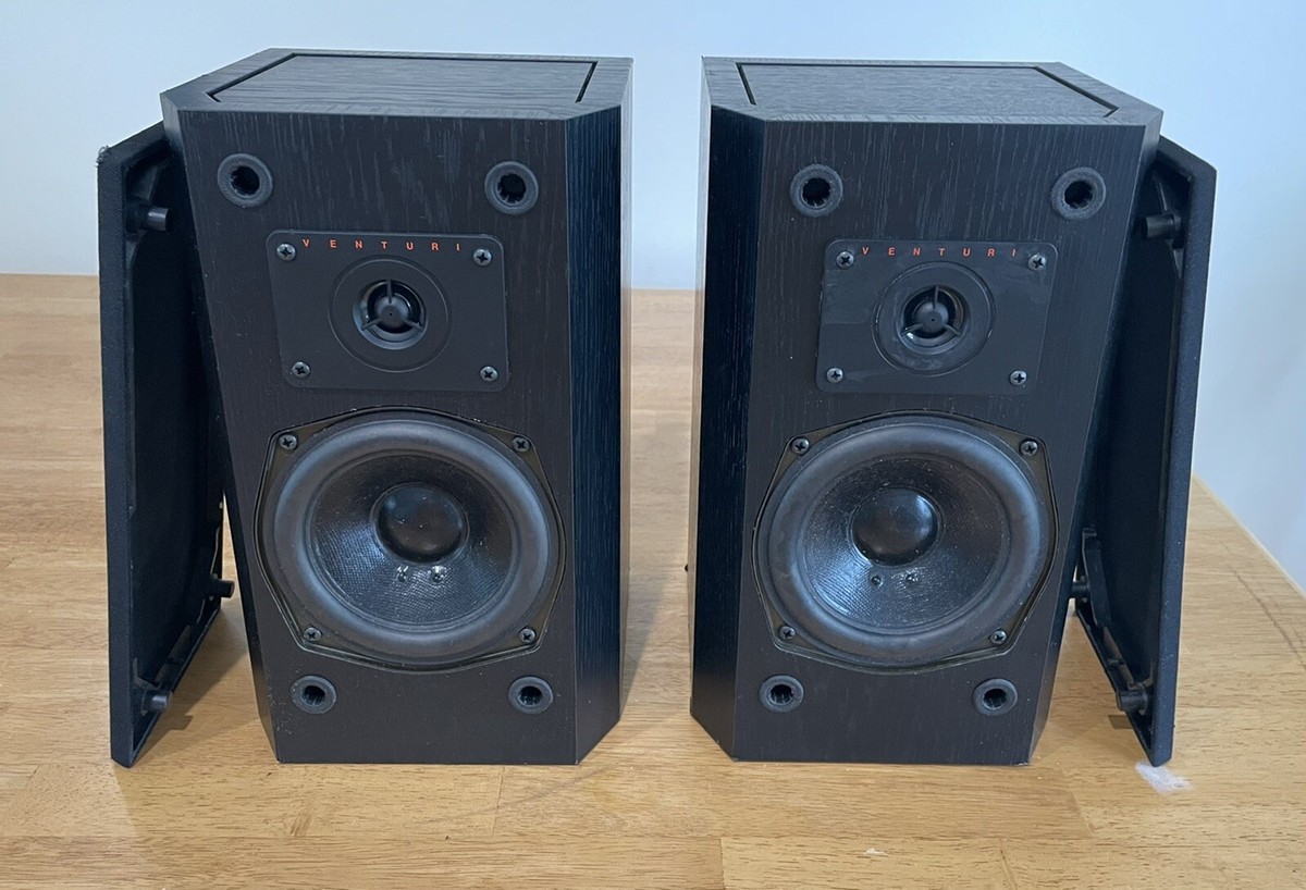 VINTAGE Pair of BIC America Venturi Model V52 2-Way Bookshelf Speakers  Working