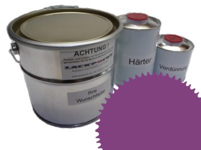 5 Liter Set 2K Automotive Paint Ral 4001 Red Purple Acrylic Shiny Lackpoint Uni