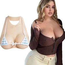 Silicone Breast Forms B/C/D/E/G Fake Boobs Plate Crossdress Transvestite Cosplay