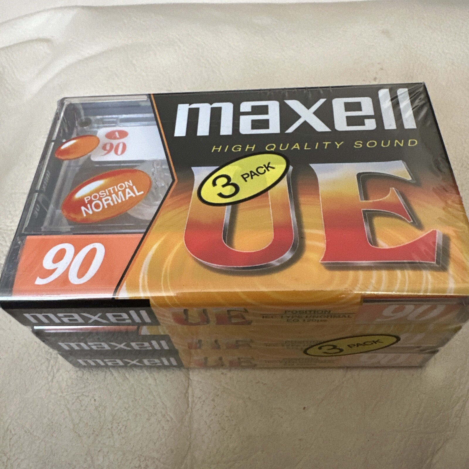 Maxell UE 90 Ferric Blank Audio Cassette 90 Minute Tape New Sealed ...