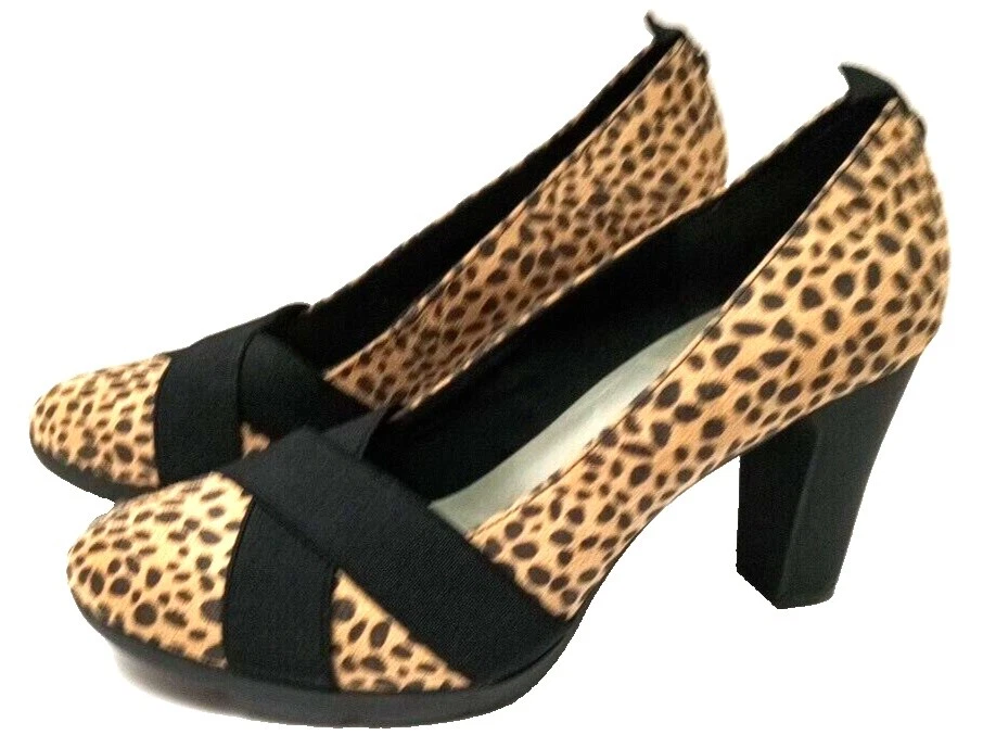 Tacones formales para mujer Anne Klein con estampado de animales