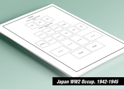 PRINTED JAPAN WW2 [S.E. ASIA OCCUPATIONS] 1942-1945 STAMP ALBUM