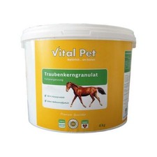 Futtererg&auml;nzung Pferd 6kg Eimer Tierfutter Presskuchen Traubenkerngranulat