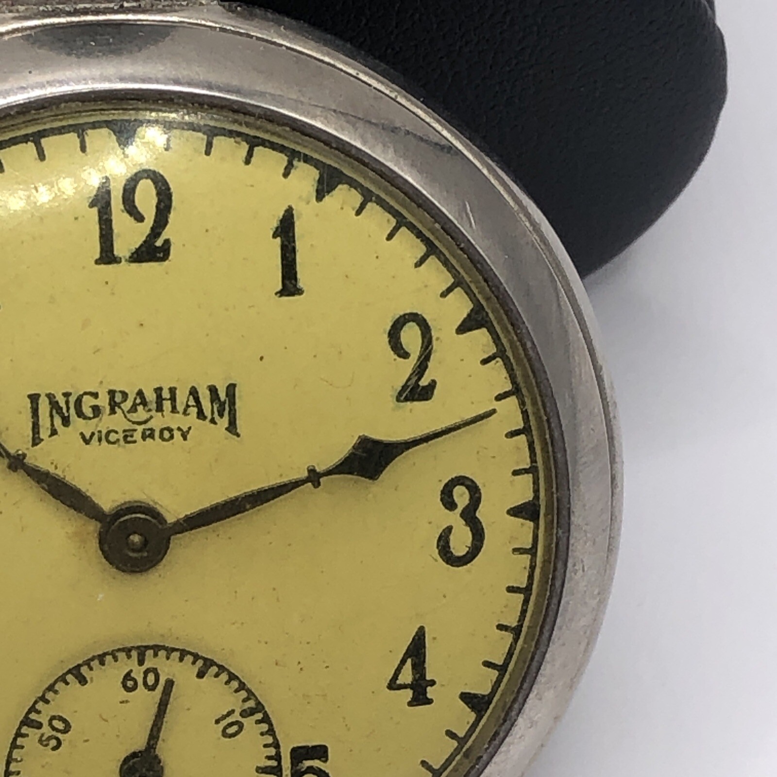 VINTAGE INGRAHAM VICEROY MEN'S DOLLAR POCKET WATCH 52mm eBay