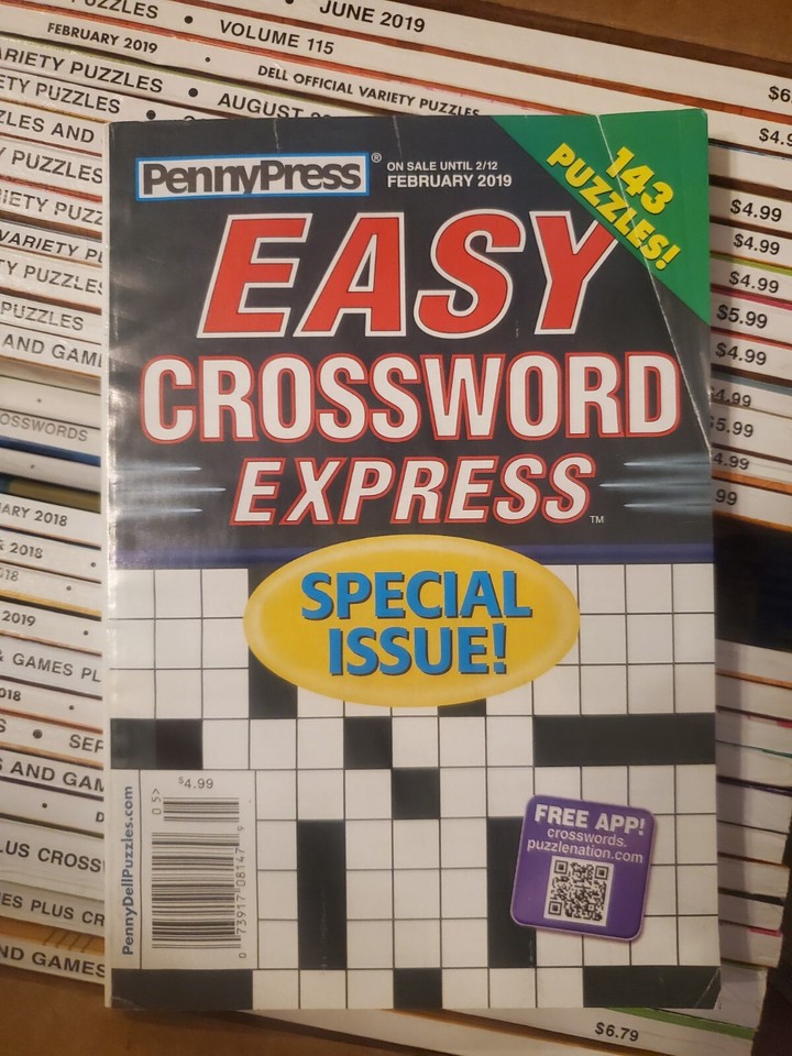 24 NEW/UNUSED Pennypress / Dell Variety & 9 Crossword Puzzle Books eBay