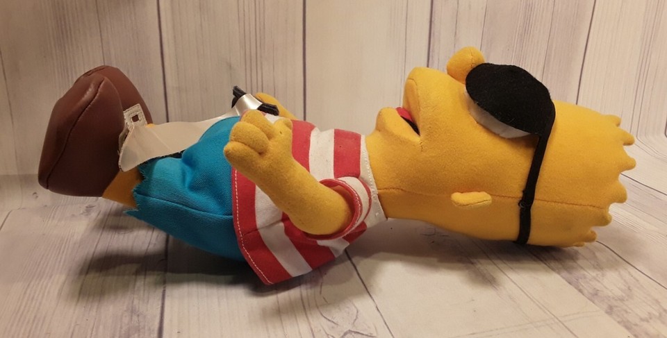 Vintage Rrrrrr Bart Simpson Pirate Plush Eye Patch with Sword | eBay