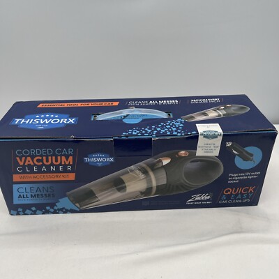 THIS WORX 12V car vacuum cleaner w/accessories and 16 foot cord
