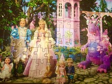 Barbie Rapunzel Mattel 2001 Rare Puzzles Lot 100 Pieces Collectible Toy Game